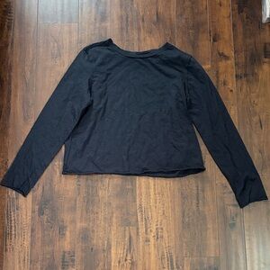 Anthropologie Black Long Sleeve Tee